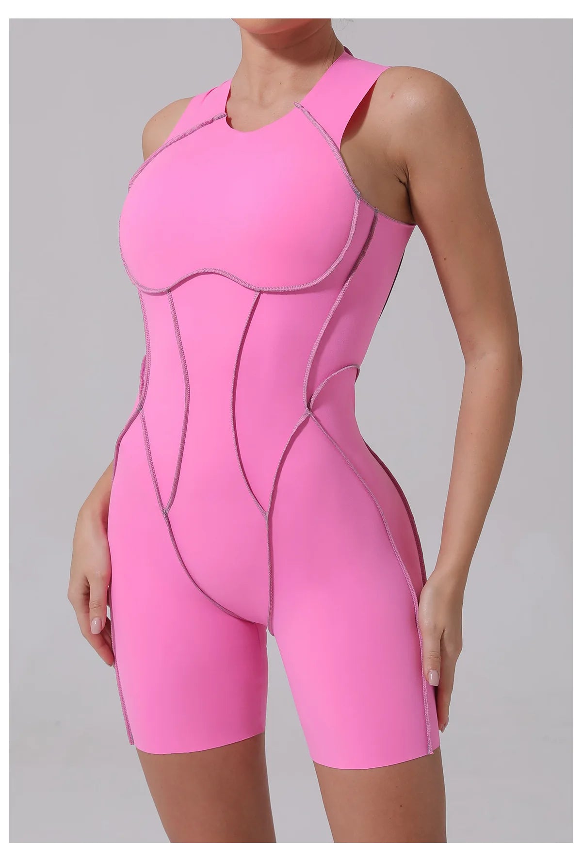 Women's Athletic Jumpsuit - One-Piece Yoga & Fitness Bodysuit for Workout & Gym