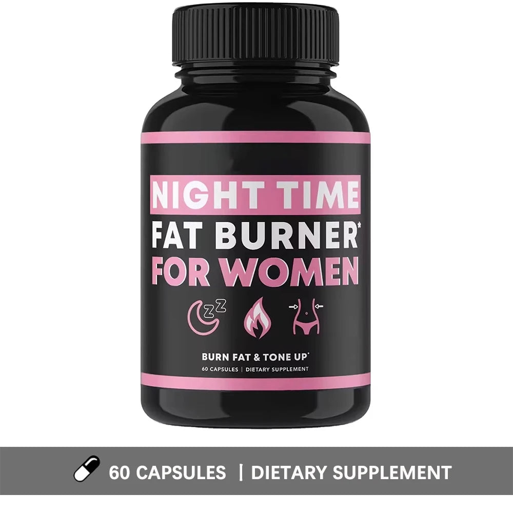 Night Time Fat Burner for Women - Overnight Metabolism Booster & Sleep Support