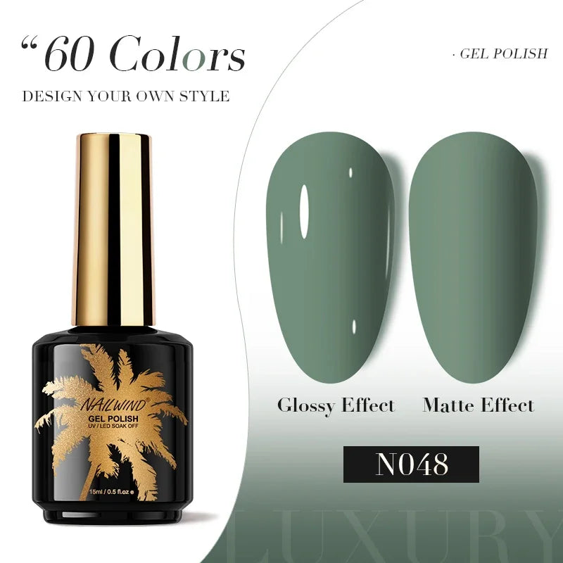 ROSALIND Gel Nail Polish 8ml - Semi-Permanent UV Gel, Solid Color, Salon Quality
