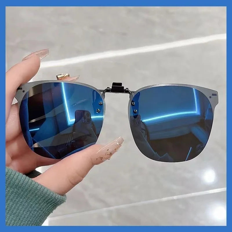 🕶️ 45% OFF! Polarized Clip-On Sunglasses - Flip-Up UV400 for Driving & Fishing
