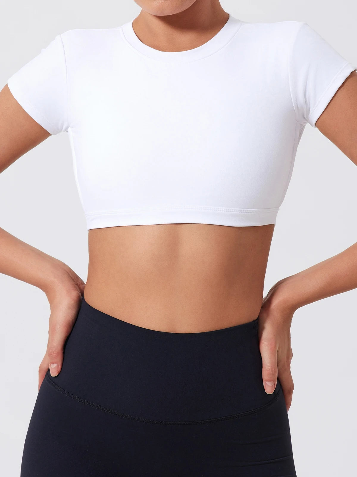 Women's Athletic Crop Top - Quick-Dry Backless Workout Top for Yoga, Gym & Fitness
