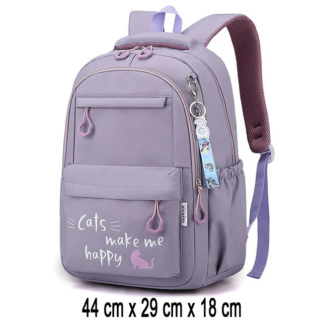 School Backpack for Girls - Kids Teen Women Bookbag for Primary & Secondary Students