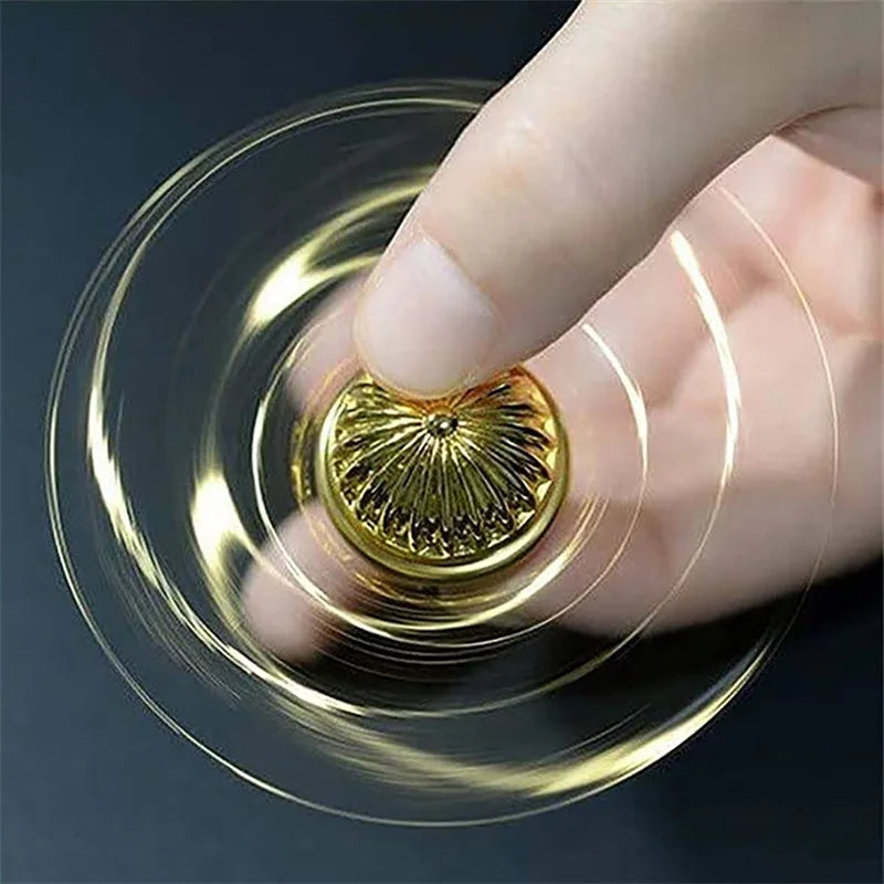 Premium Metal Fidget Spinner - Stress Relief Gyroscope for Focus & Anxiety Relief
