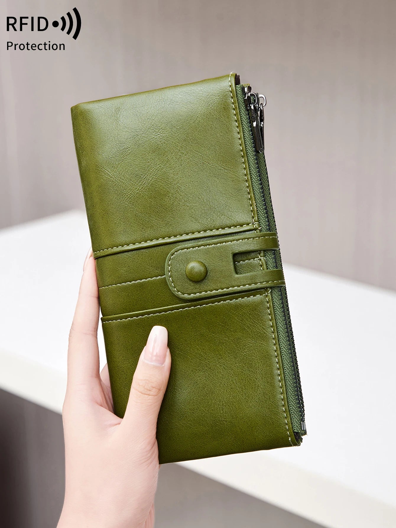 Women’s Long Wallet – PU Leather Handbag