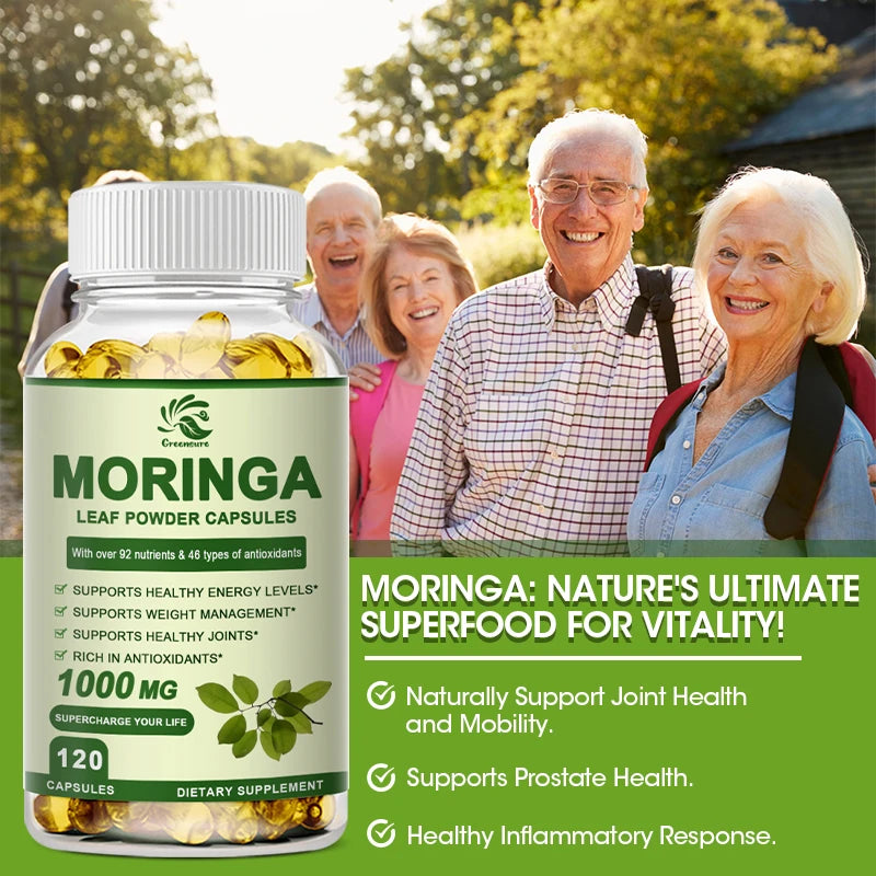 Moringa Extract Capsules - Superfood for Weight Loss, Metabolism & Wellness Support