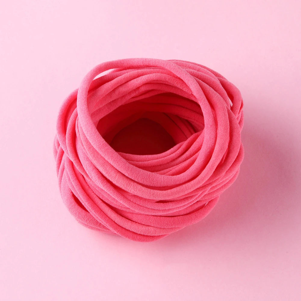 20PCS Baby Girl Soft Nylon Headbands Stretchy Traceless Hair Accessories