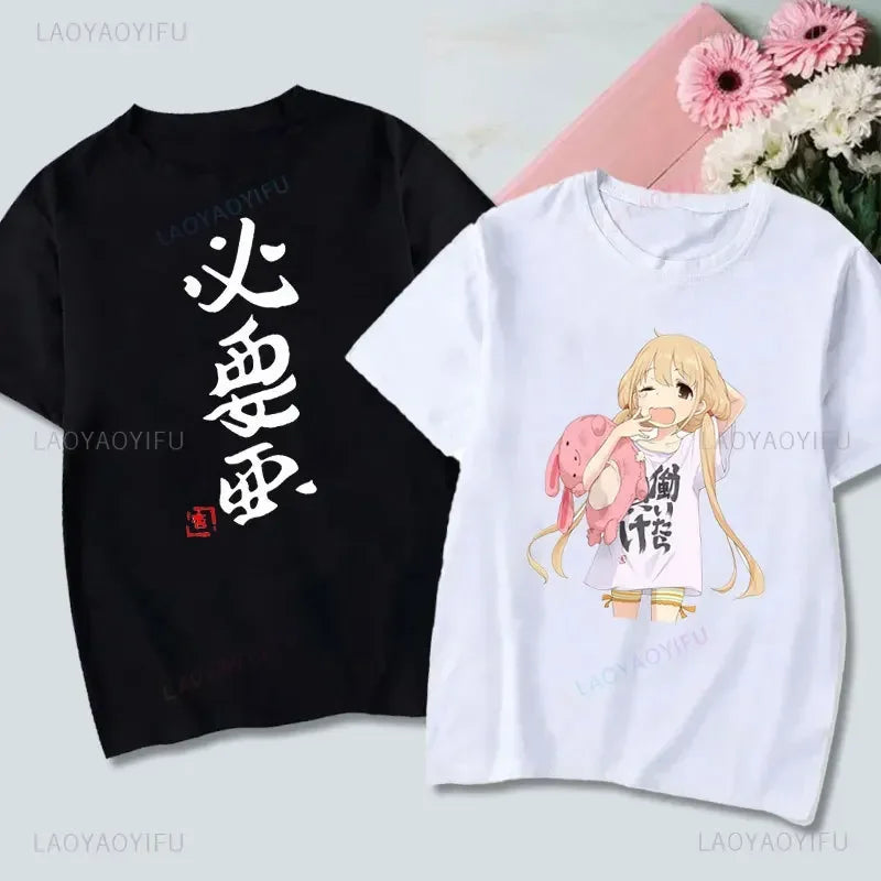 If You Work You Lose” Anzu Futaba Anime T-Shirt – Kawaii Cotton Tee 2024