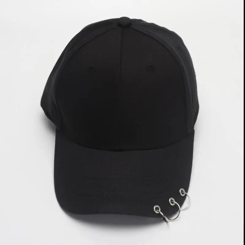 Ring Circle Baseball Cap - Korean K-Pop Style Snapback Dad Hat for Men & Women