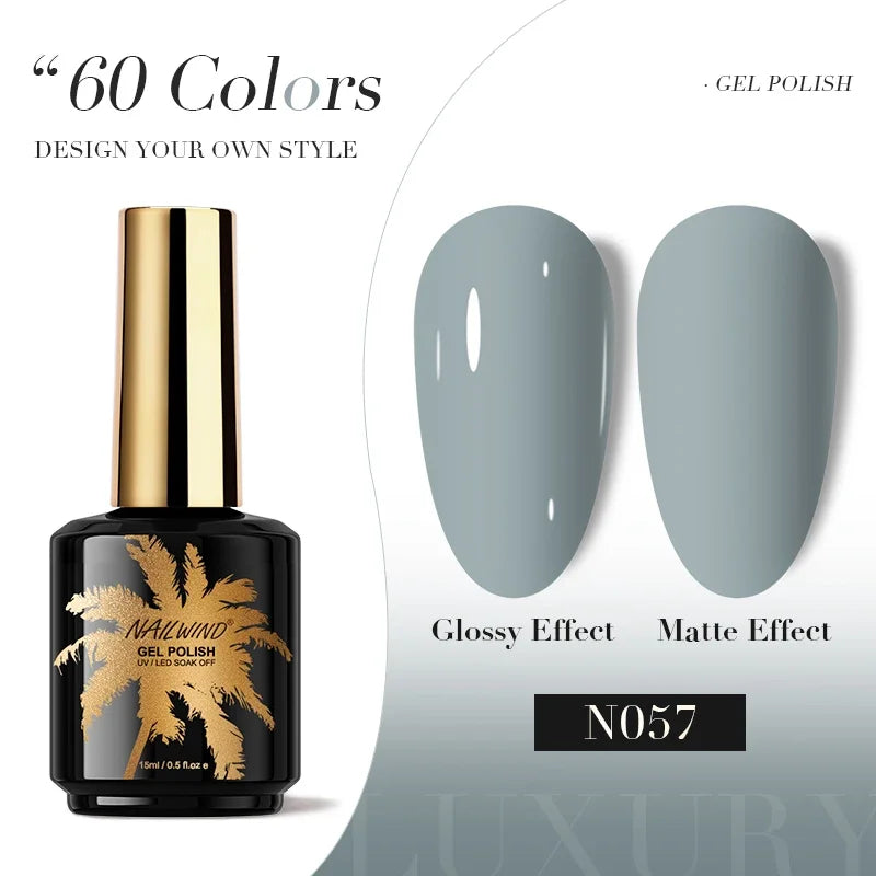 ROSALIND Gel Nail Polish 8ml - Semi-Permanent UV Gel, Solid Color, Salon Quality