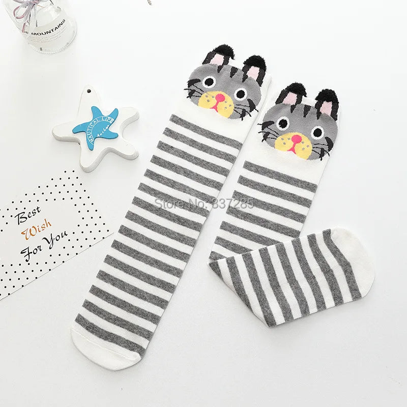 Cute Cartoon Kids Socks Animal Pattern Crew