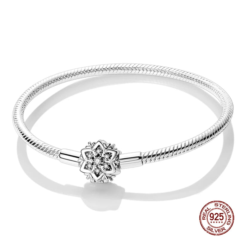 Silver Star Moon Clover Bracelet – DIY Charm Birthday Jewelry