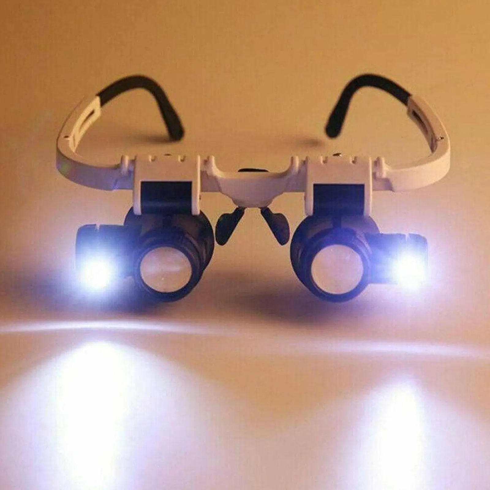 LED Magnifying Headband - 8X 15X 23X Adjustable Head-Mounted Magnifier for Jewelry Repair & Watch Making
