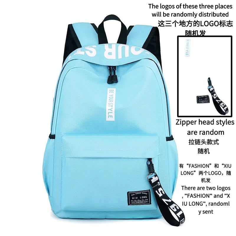 Korean Style Student Backpack - Large Capacity School Bag for Men & Women