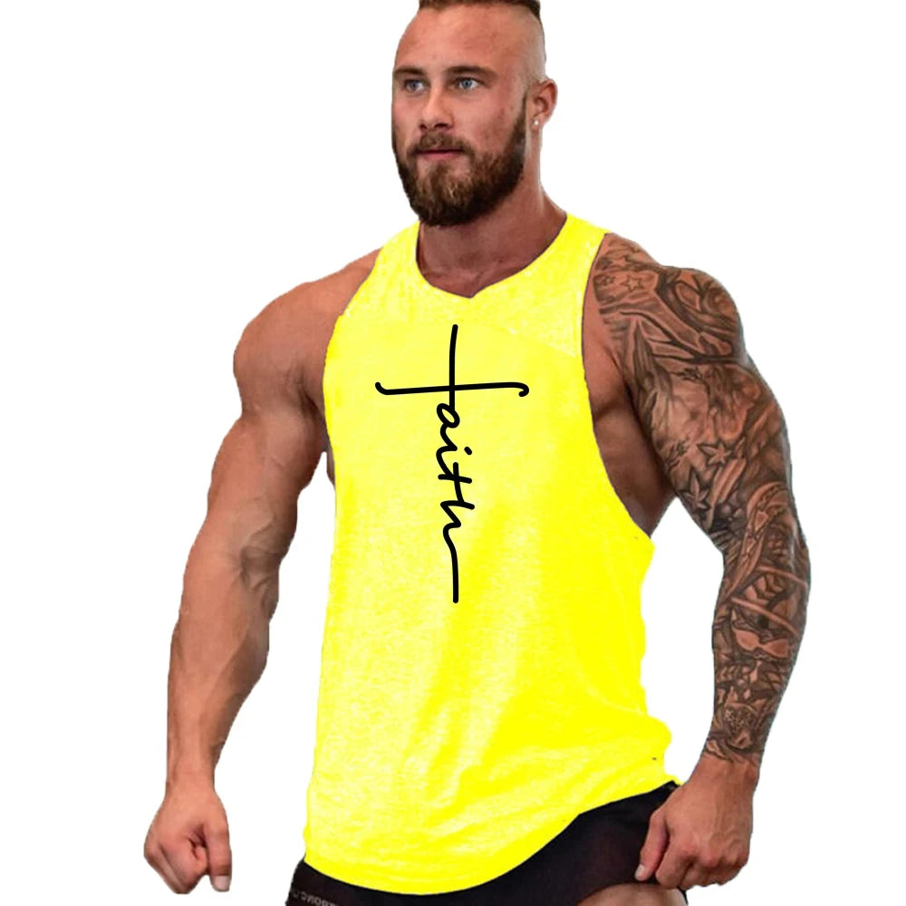 Men's Athletic Tank Top - Sleeveless Gym Workout Vest for Fitness & Training