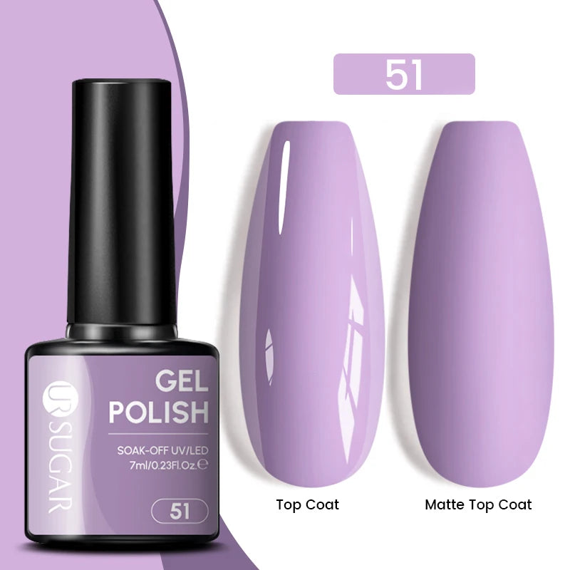 Glitter Gel Nail Polish – Semi-Permanent UV LED Gel with Sparkling Shimmer Finish
