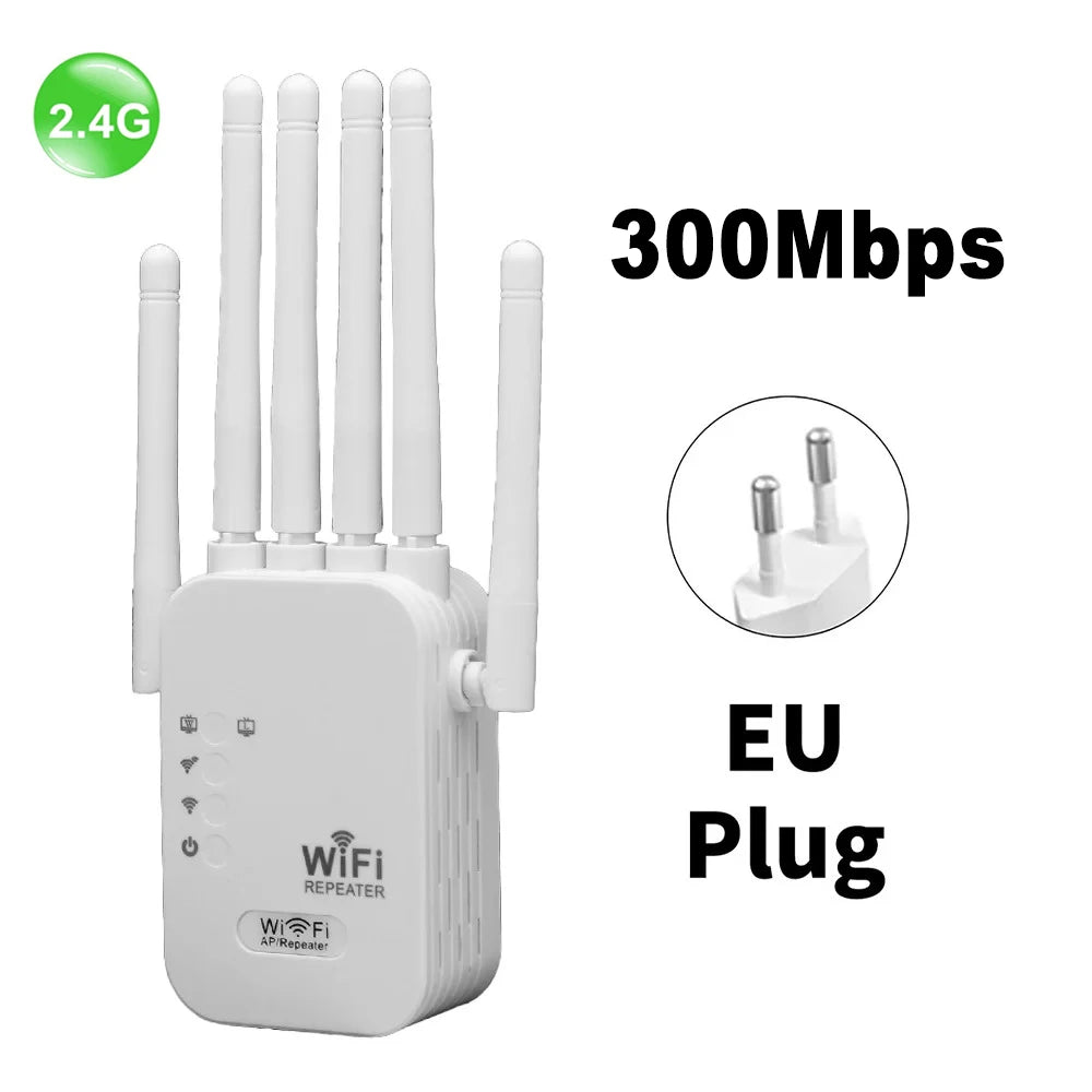 Kebidumei 1200Mbps Dual Band WiFi Extender 2.4G 5G Wireless Signal Booster Repeater