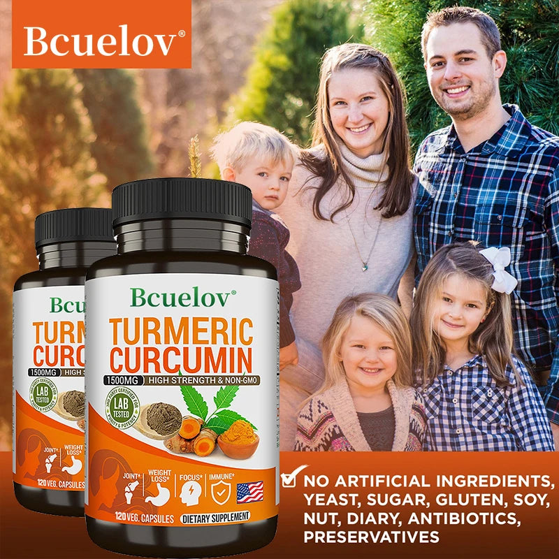 Turmeric Curcumin Capsules - Joint, Immune & Digestive Health Support