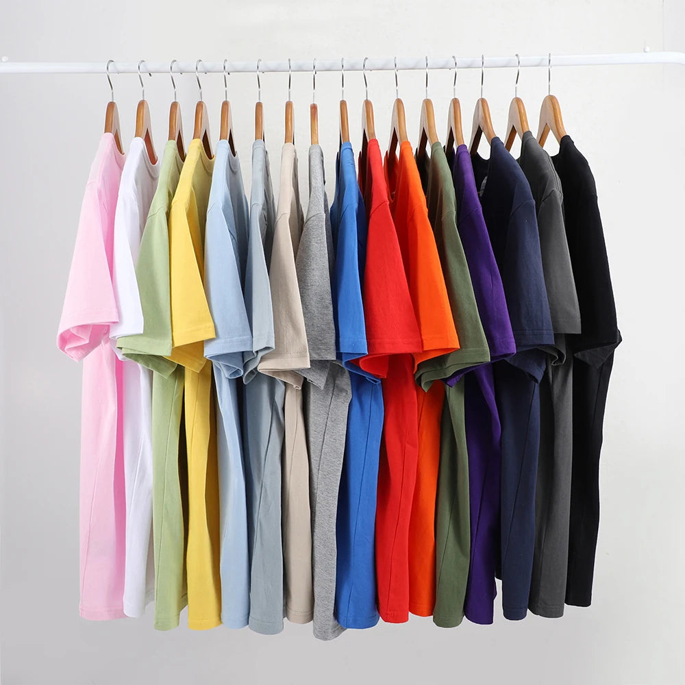 Solid Cotton T-Shirt Men & Women Casual Top