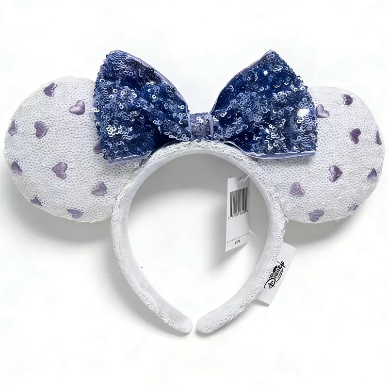 Disney Mickey Ears Headband – Minnie Sequin Party Hairband for Women & Girls