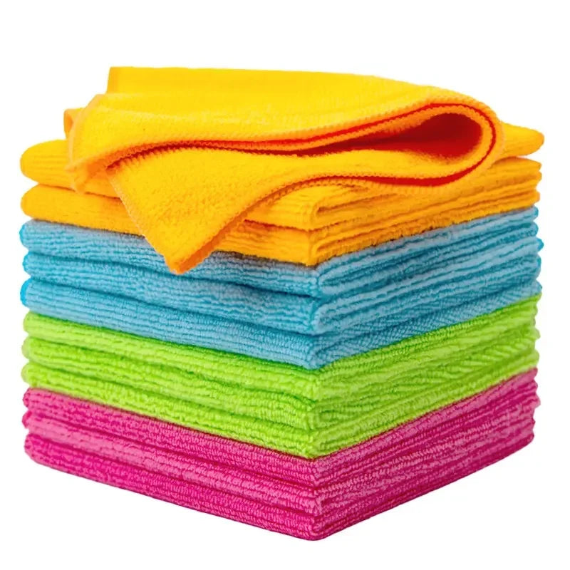 Microfiber Cleaning Cloths Set - 20/50 Pcs Absorbent Multi-Purpose Towels