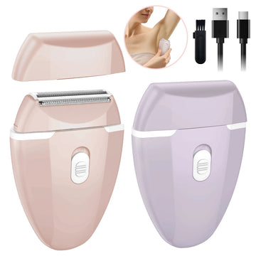 Electric Shaver Women Trimmer Shaver Razor with Trimmer for Armpit Legs Hair and Arms Hair Bikini Area,Shaver for All Skin Hair