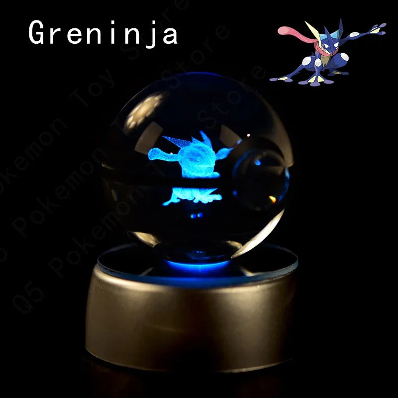 Pokemon Crystal Ball LED Night Light – Anime Lamp