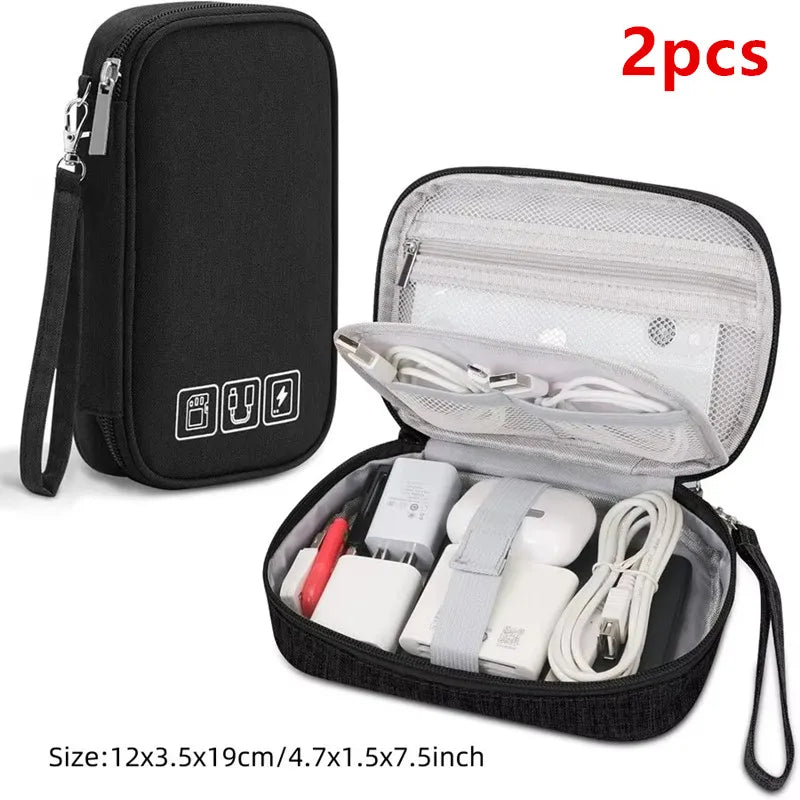 Waterproof Cable Storage Bag – Digital Electronics Organizer