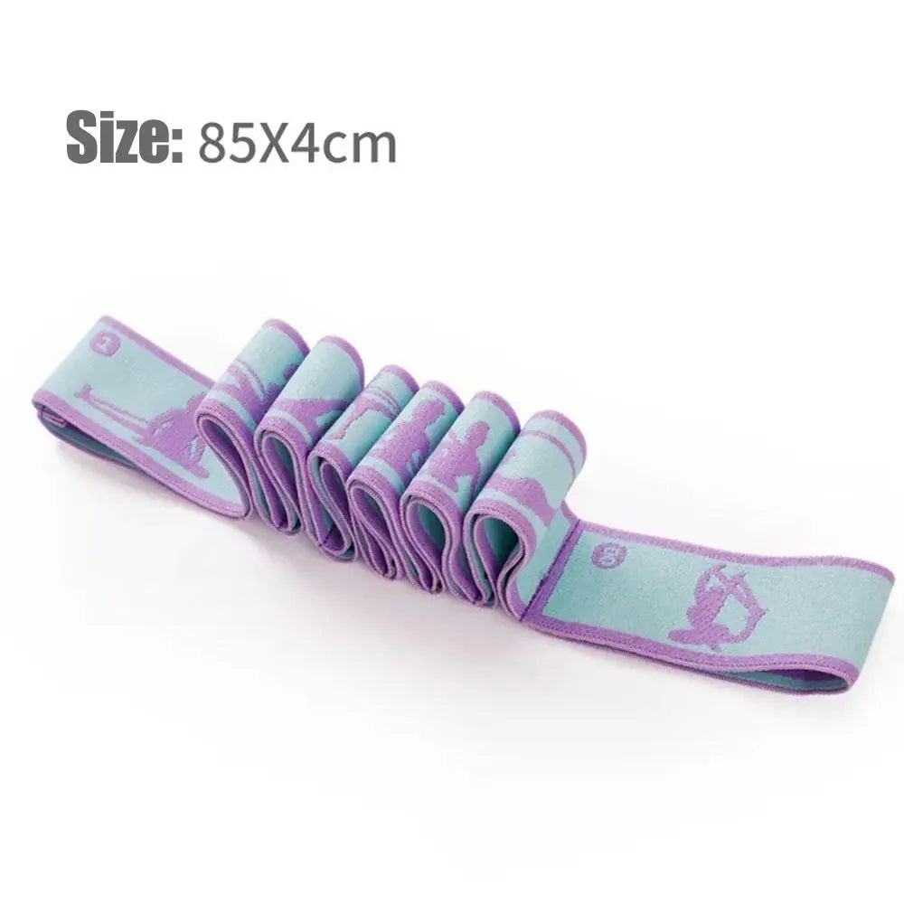 Yoga Stretching Belt – Elastic Resistance & Pilates Exercise Strap