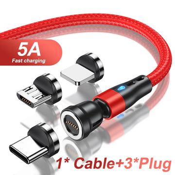 AUFU 7Pin 5A Magnetic Type-C Fast Charging Cable
