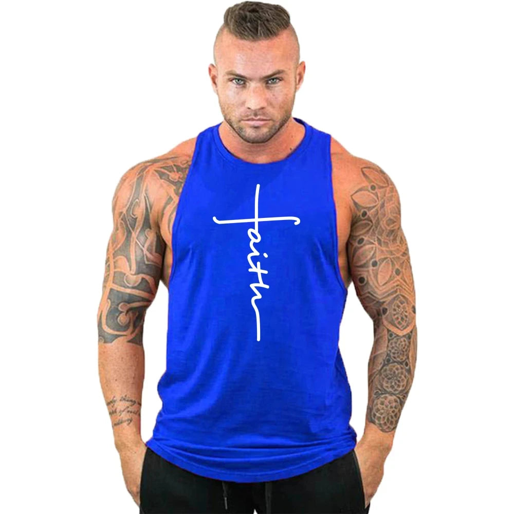 Men's Athletic Tank Top - Sleeveless Gym Workout Vest for Fitness & Training