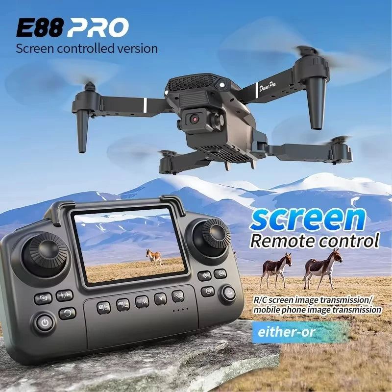 E88 Plus GPS Drone with 8K Dual Camera - 27 Min Flight, Obstacle Avoidance, 1000m Range