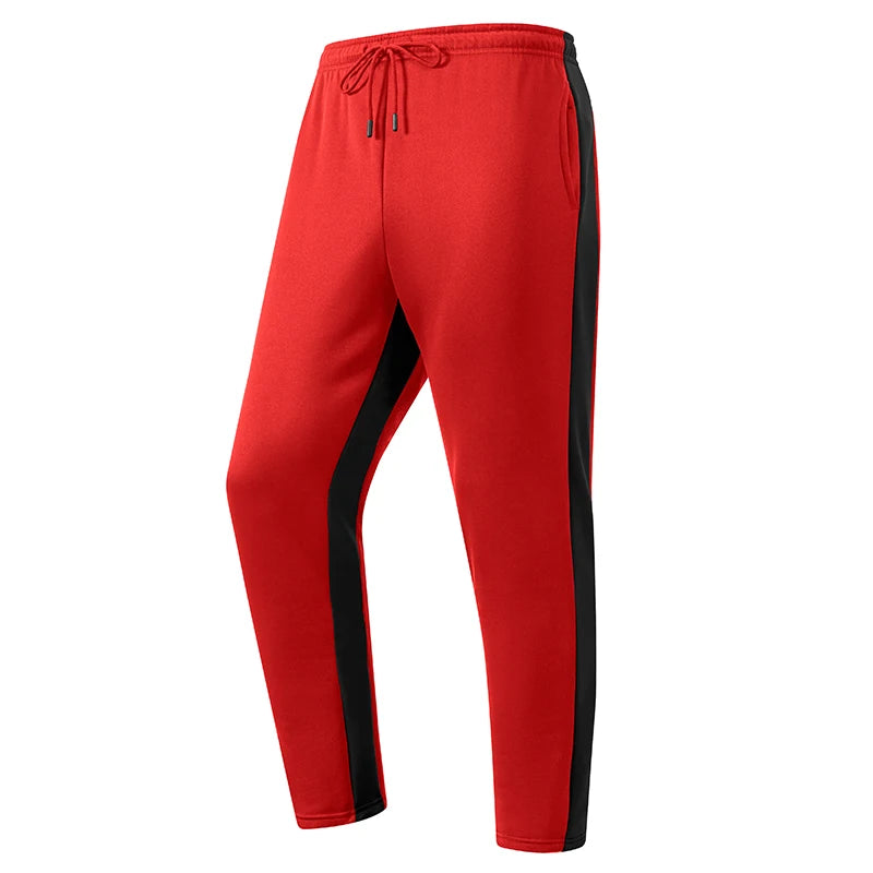 Men's Colorblock Athletic Joggers - Warm Workout Sweatpants