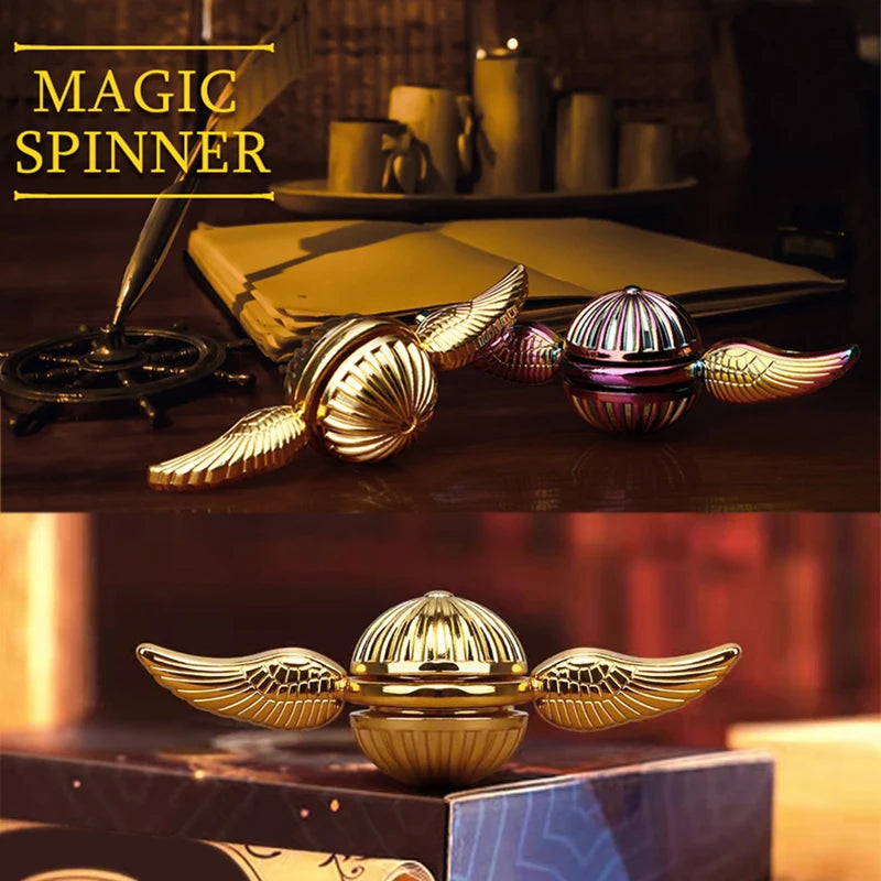Premium Metal Fidget Spinner - Stress Relief Gyroscope for Focus & Anxiety Relief