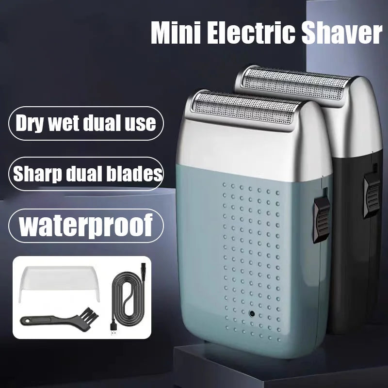 Electric Shaver for Men - Rechargeable Waterproof Razor with Beard Trimmer & 85Min Runtime