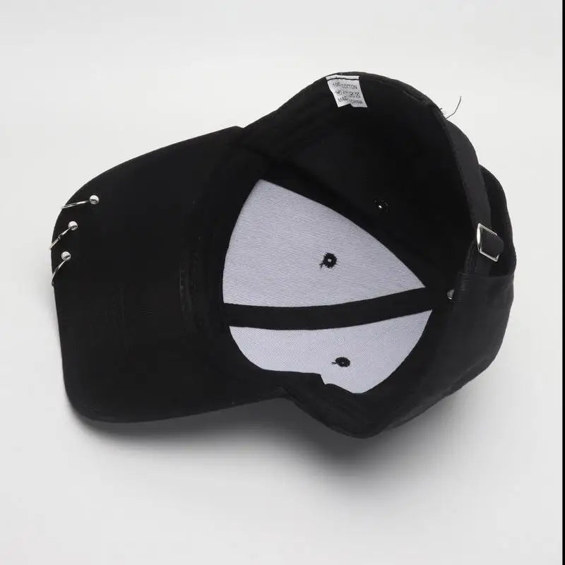 Ring Circle Baseball Cap - Korean K-Pop Style Snapback Dad Hat for Men & Women
