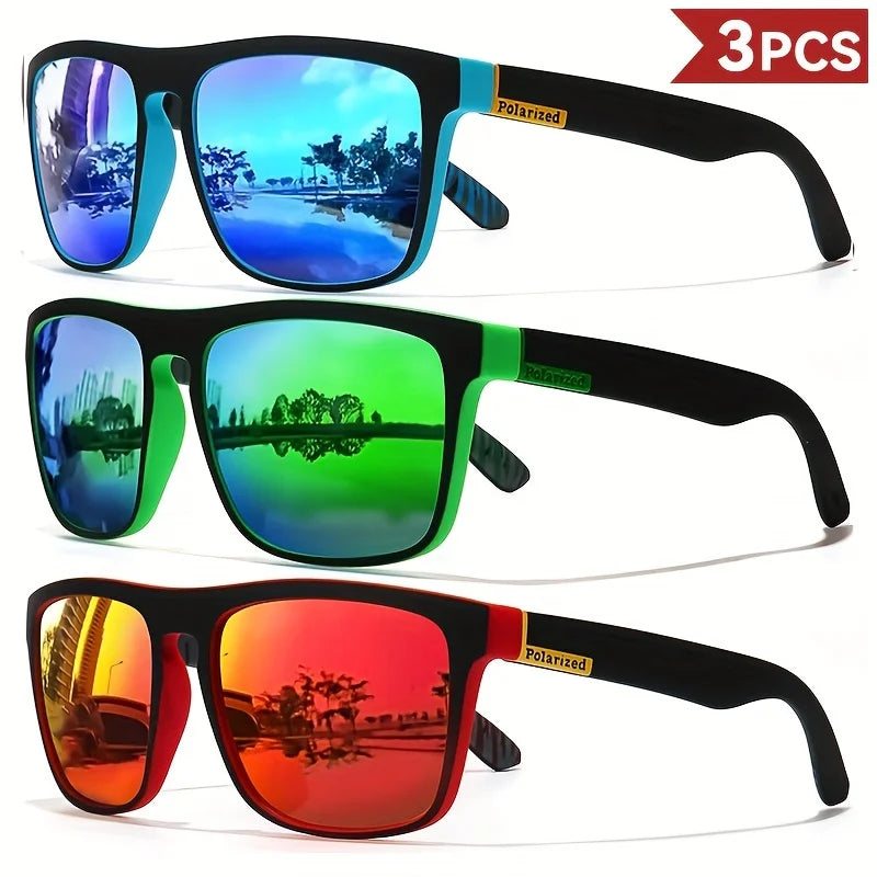 Vintage Square Polarized Sunglasses - UV400 Designer Eyewear for Men & Women