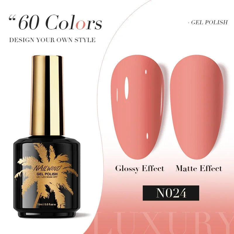 ROSALIND Gel Nail Polish 8ml - Semi-Permanent UV Gel, Solid Color, Salon Quality