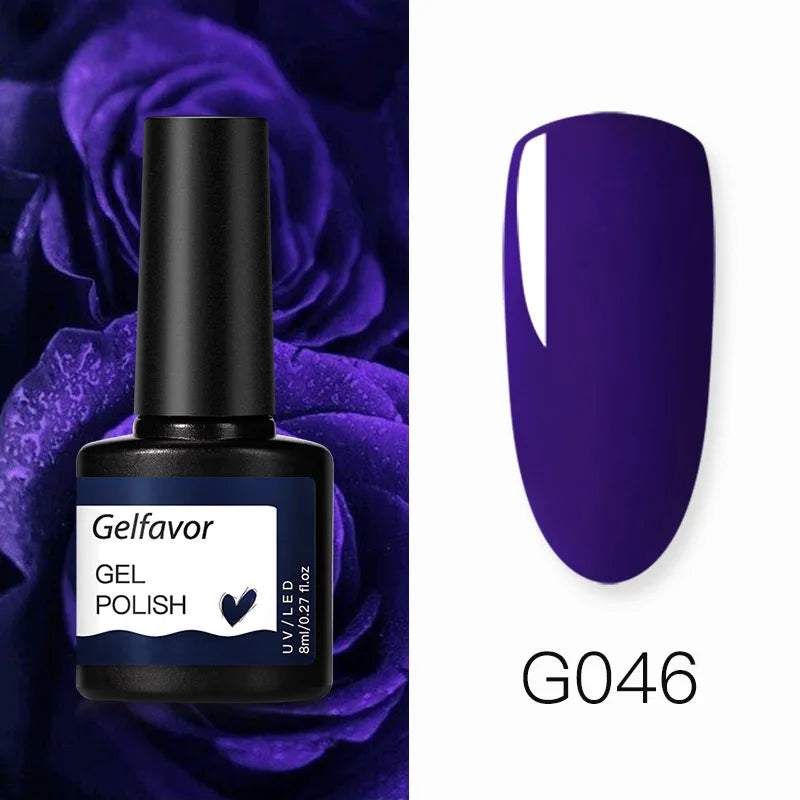 ROSALIND Gel Nail Polish 8ml - Semi-Permanent UV Gel, Solid Color, Salon Quality