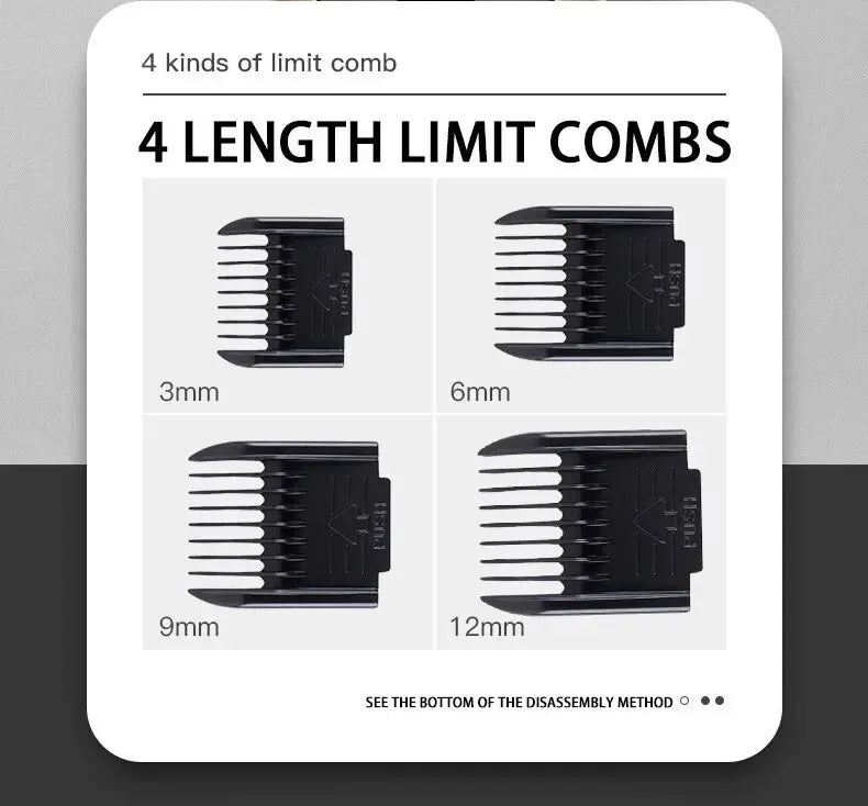 Professional Pet Grooming Clippers - Cordless Rechargeable for Dogs, Cats & Rabbits
