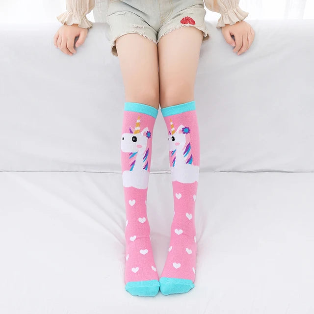 Cute Cartoon Kids Socks Animal Pattern Crew