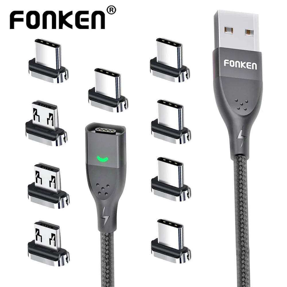 FONKEN 3A Magnetic USB Fast Charging Cable