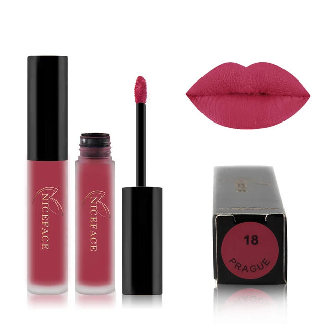 Waterproof Matte Liquid Lipstick - 25 Colors, Long-Lasting Lip Gloss