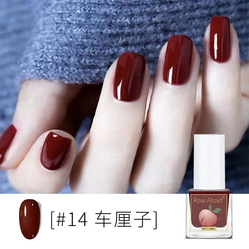 Water-Based Peelable Nail Polish - Fast Drying, Odorless, No UV Lamp Needed