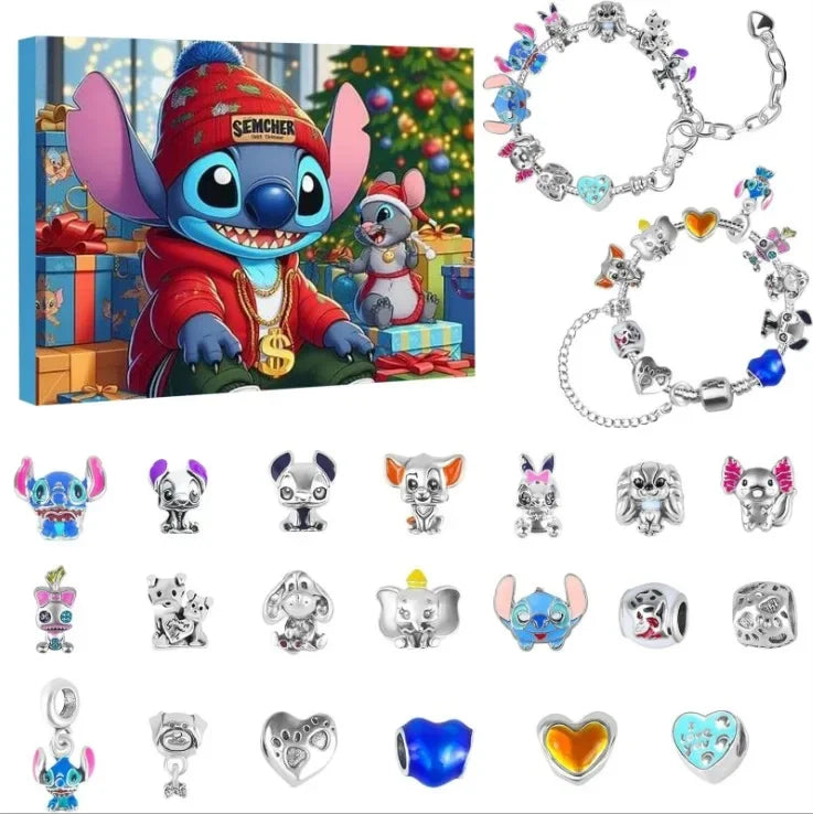 Stitch Christmas Advent Calendar – DIY Bracelet Gift