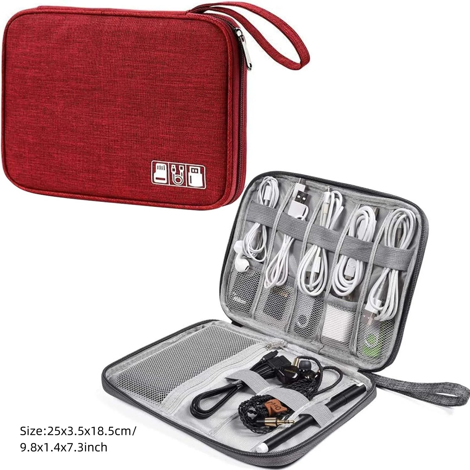 Waterproof Cable Storage Bag – Digital Electronics Organizer