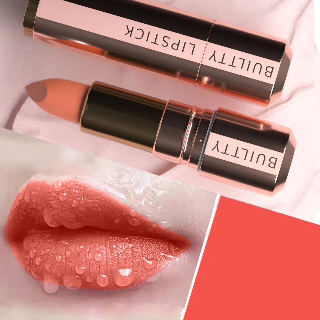 Matte Nude Lipstick - Smooth Velvety Long-Lasting, Non-Transfer Lip Stick