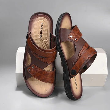 Men’s Summer Fashion Sandals – Non-Slip Open-Toe Beach Slippers