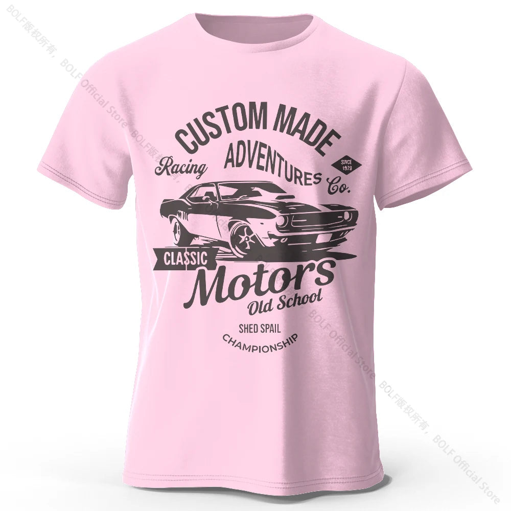 Motors Graphic Cotton T-Shirt Vintage Style Tee