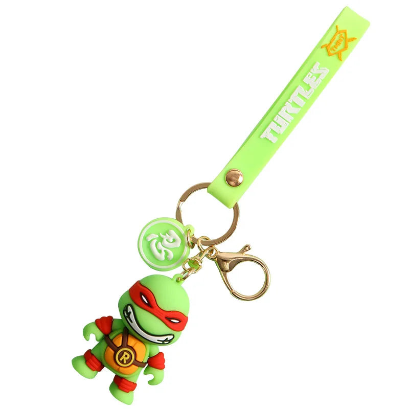 Teenage Mutant Ninja Turtles Keychain - TMNT Character Pendant for Bags & Keys