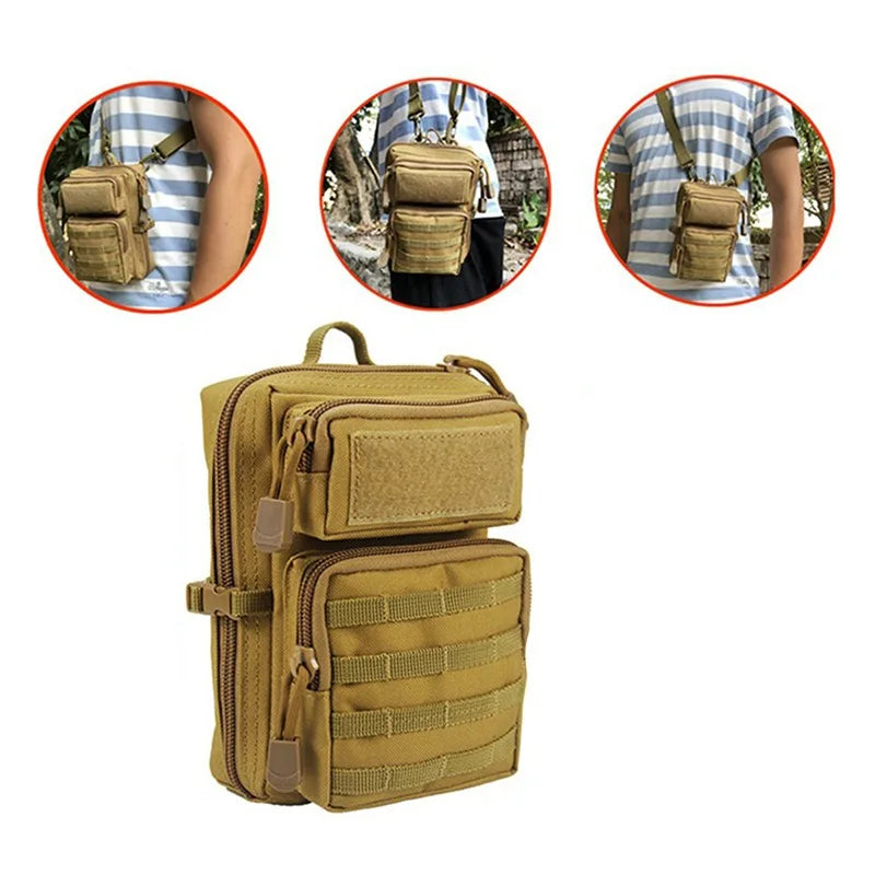 Tactical MOLLE Waist Bag - EDC Pouch for Camping & Hiking